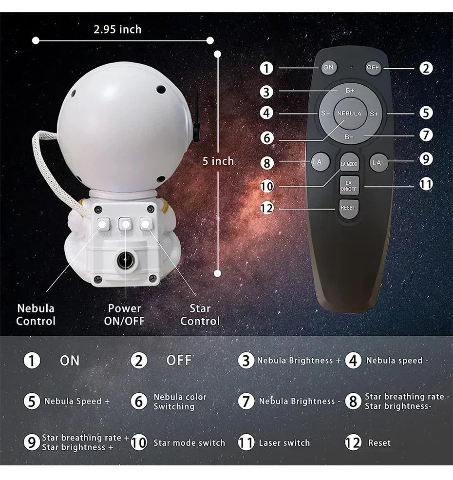 Galaxy Astronaut Projector